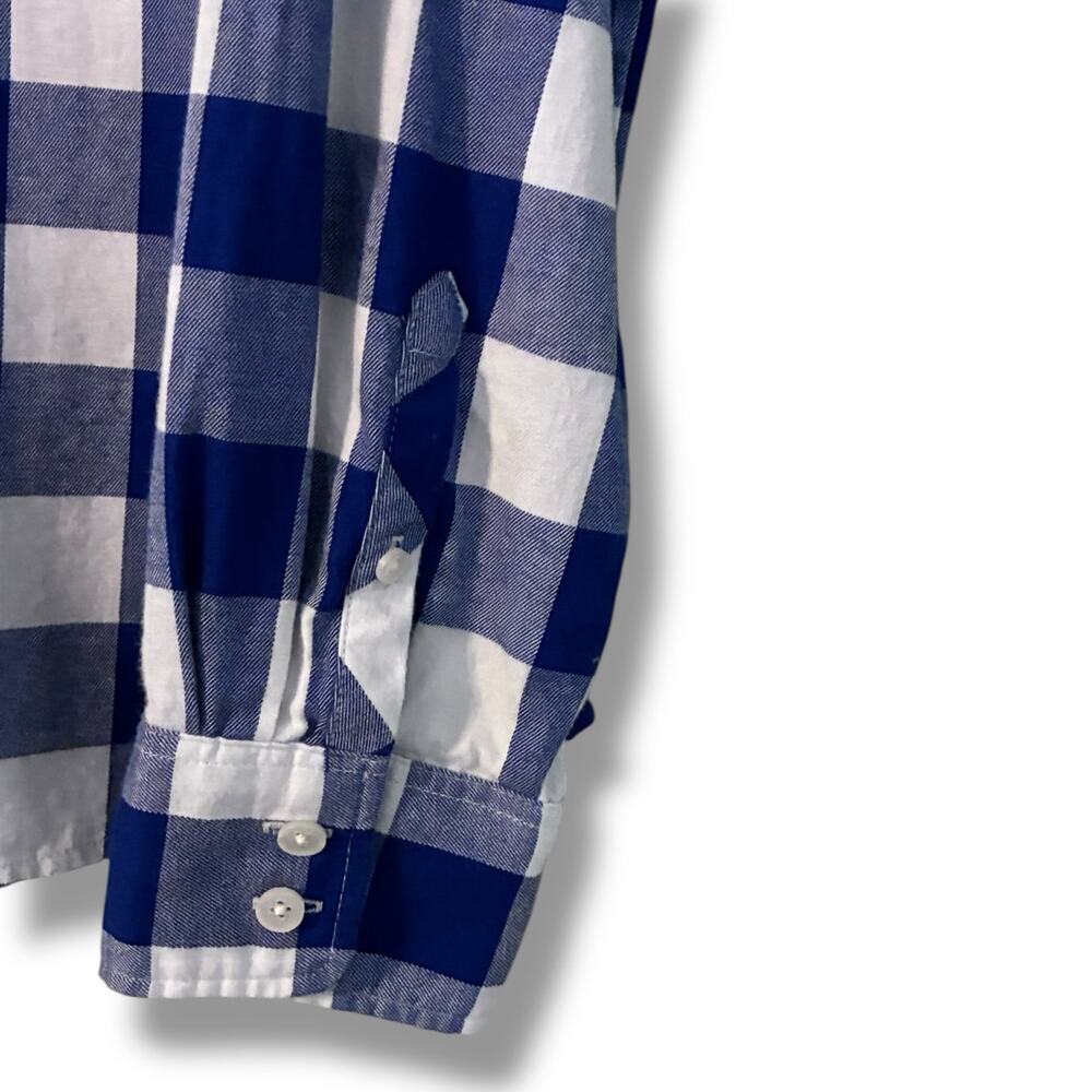 J. Crew flannel button down plaid shirt size large - Picture 6 of 7